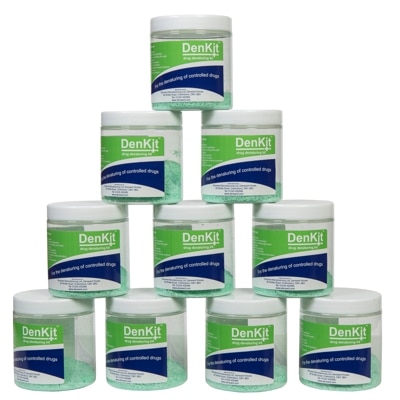 DenKit – Drug Denaturing Kit – 10 x 250ml Jars (CDK010)