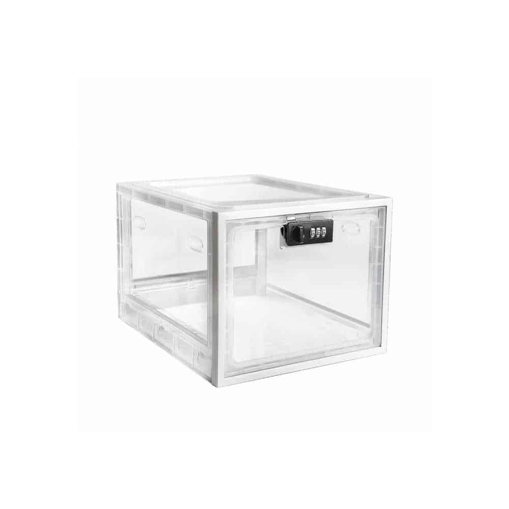 Clear Lockable Plastic Safety Storage Box 234w x 193h x 290d (LPSB001)